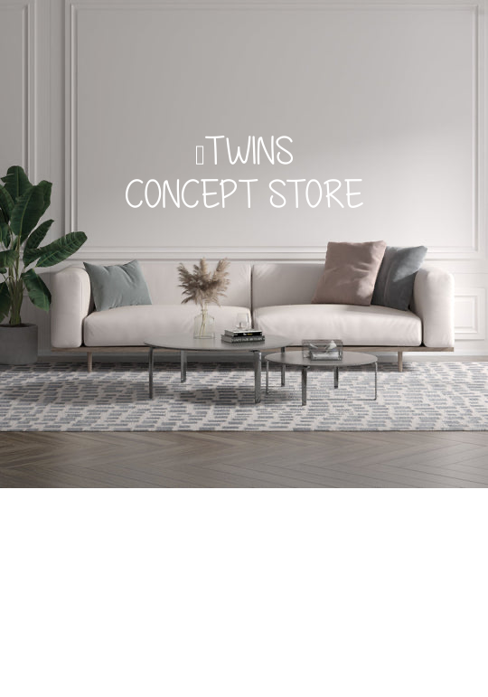 Custom text: @TWINS 
CONCEPT STORE